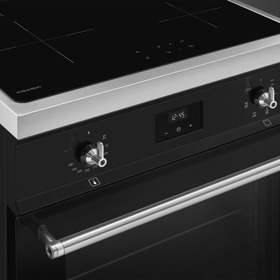 SMEG C6IMMBT2 Classici Inductiefornuis met Elektrische Oven - Zwart 7