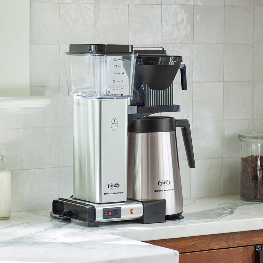 Moccamaster KBGT Polished Silver Koffiemachine met Thermoskan - Filterkoffie - Zilver 2