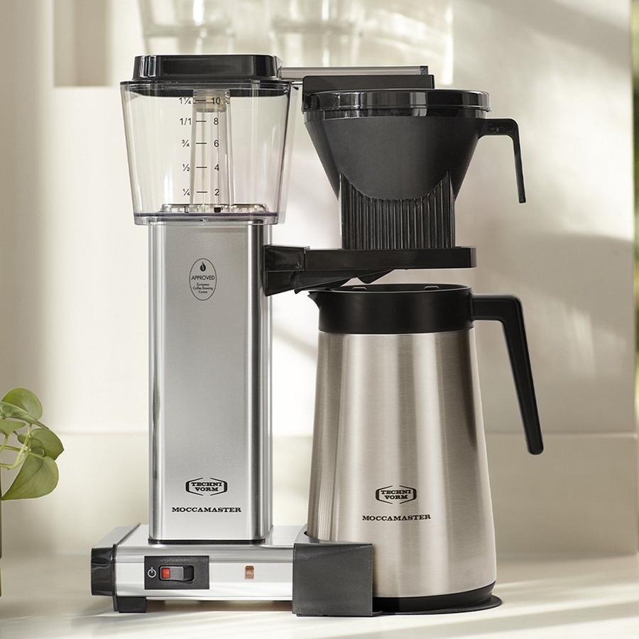 Moccamaster KBGT Polished Silver Koffiemachine met Thermoskan - Filterkoffie - Zilver 3