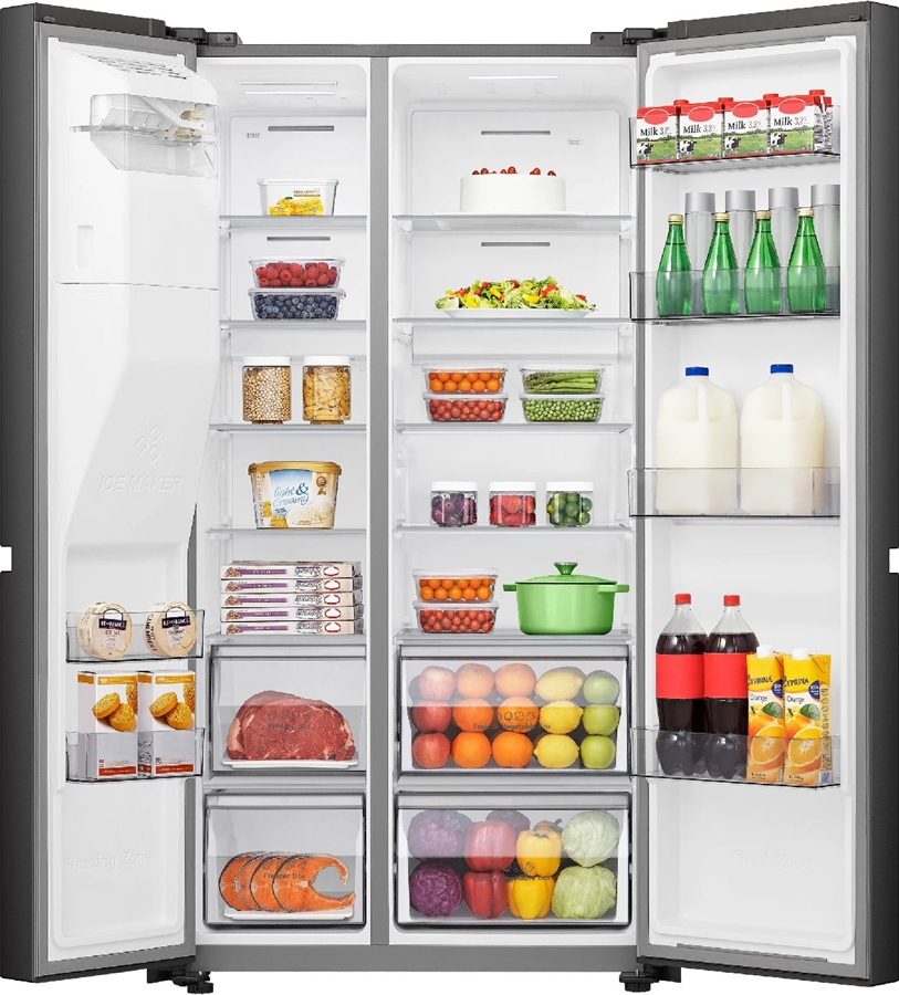 ETNA AKV879IZWA Amerikaanse Koelkast - Zwart 4