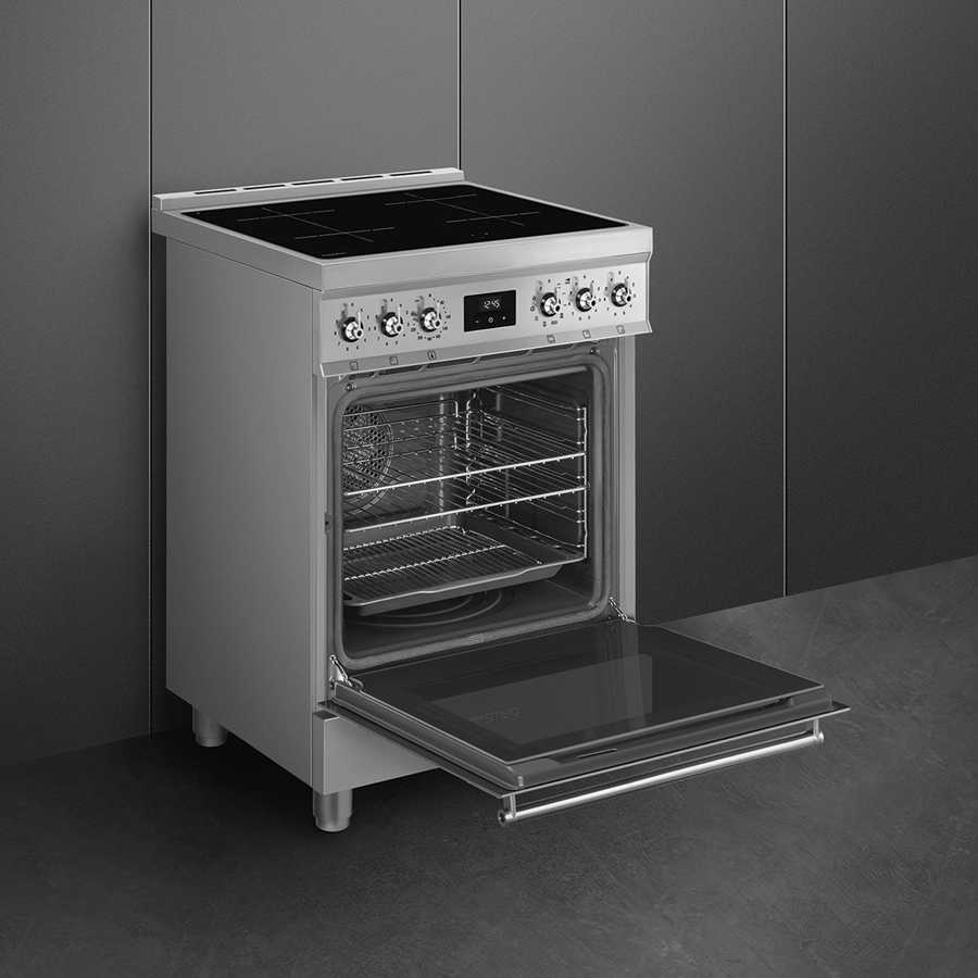 SMEG C6IPXM2 Classici Esthetisch Fornuis met Inductiekookplaat - 60 x 60 cm - RVS 5
