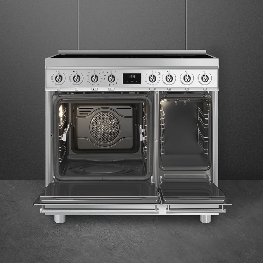 SMEG C92IPX2 Classici Esthetisch Fornuis met Inductiekookplaat - 90 x 60 cm - RVS 3