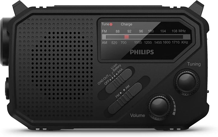 Philips TAR1609 Survival Draagbare Radio + zaklamp en SOS-alarm 2