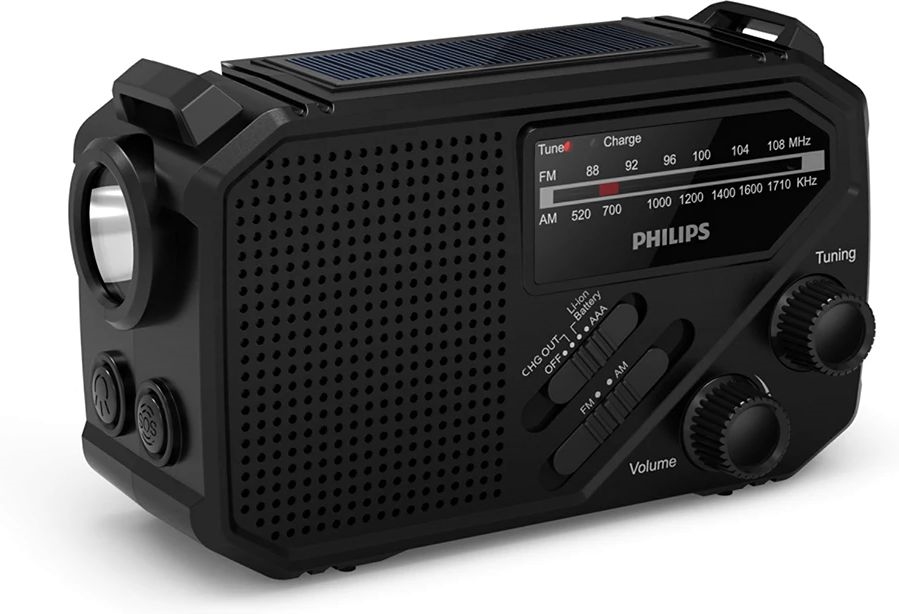 Philips TAR1609 Survival Draagbare Radio + zaklamp en SOS-alarm 4
