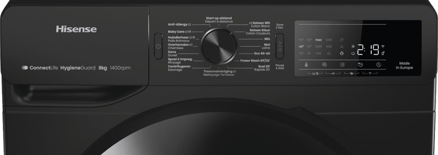 Hisense WF3V843BB/BLX Wasmachine 9