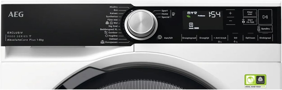 AEG TR97BADEN 9000 AbsoluteCare Plus Warmtepompdroger  2