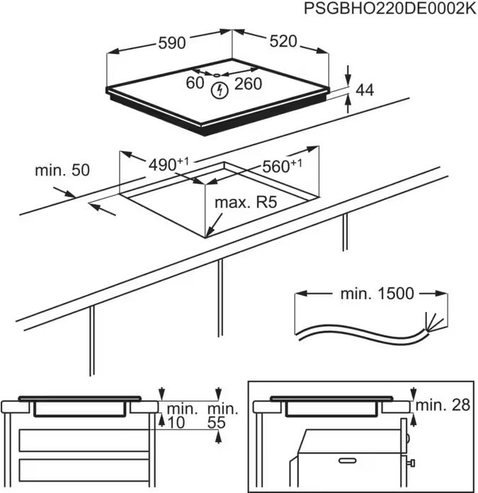 AEG TI64IB1BFB 7000 SenseBoil Inductiekookplaat - 60 cm  2