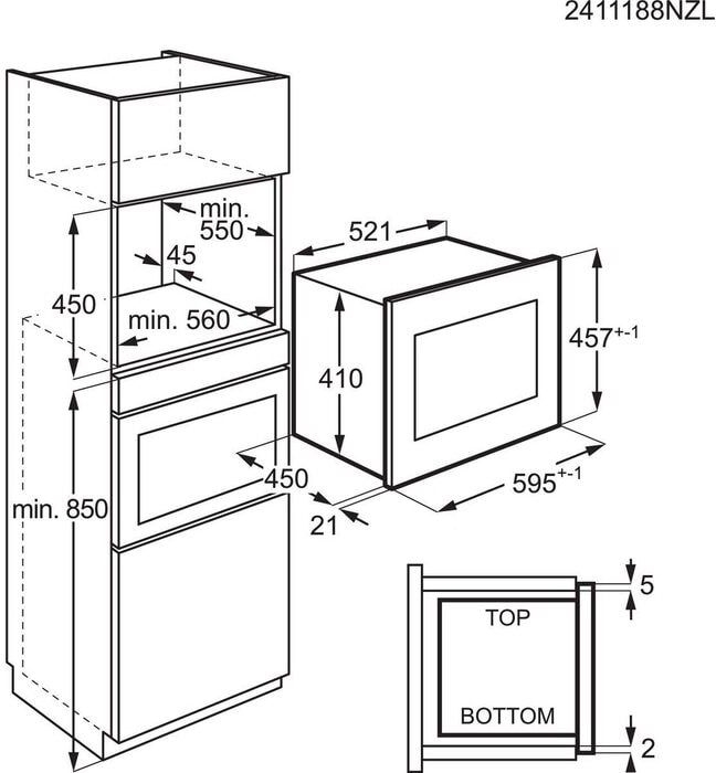 AEG OS5CM34MB Inbouw Magnetron  10