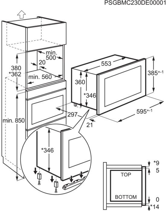 AEG OS5MG20EB Inbouw Magnetron 5