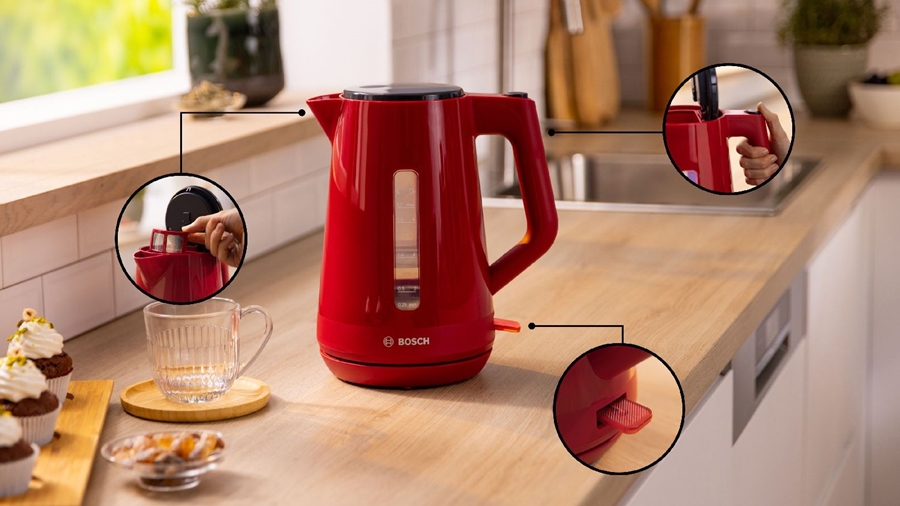 BOSCH TWK1M124 MyMoment Waterkoker - Rood 3