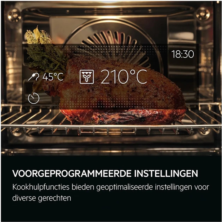 AEG TP8SK721B 8000 MealAssist Inbouw Combi Stoomoven 9