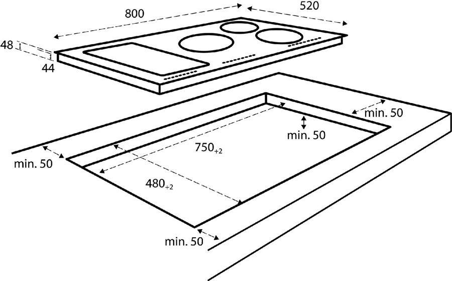 Inventum IKI8045 Inbouw Inductiekookplaat 2