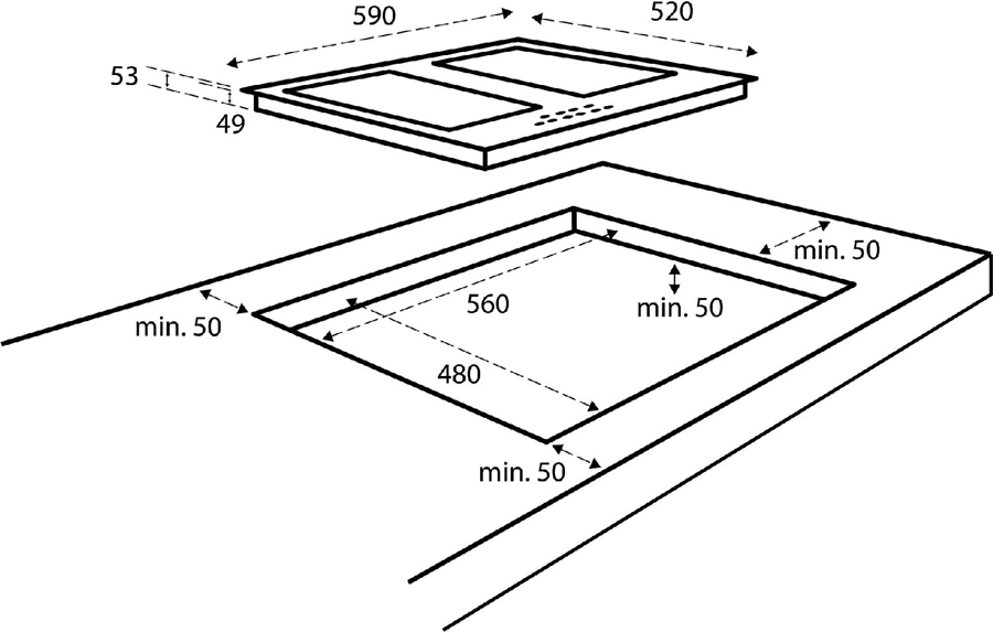 Inventum IKI6045 Inbouw Inductiekookplaat 2