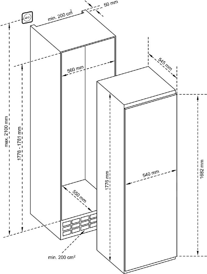 Inventum IVR1786GS Inbouw Vriezer 2