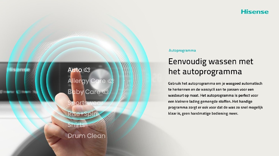 Hisense WF3S9043BW3/BLX Wasmachine  12