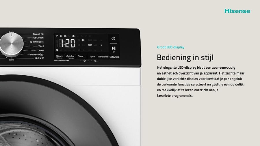 Hisense WF3S9043BW3/BLX Wasmachine  16