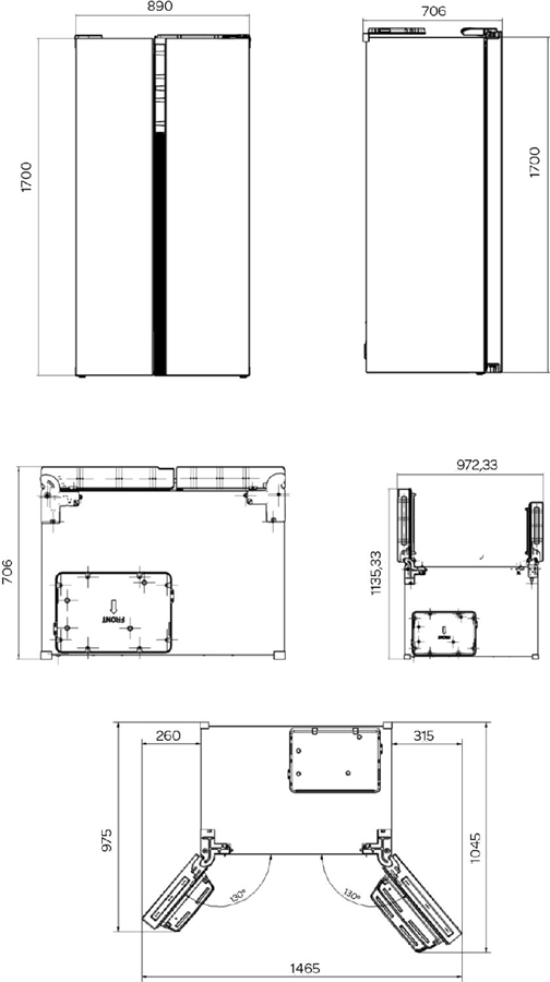 Inventum SKV0178B Amerikaanse Koelkast 12