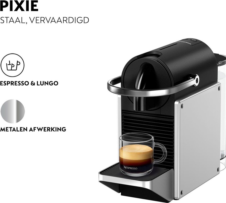DeLonghi Nespresso EN 127.S Pixie Koffiecupmachine 6