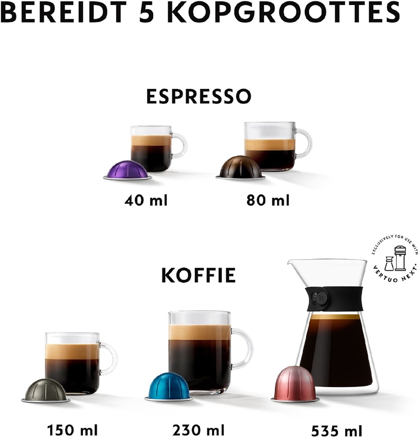 DeLonghi Nespresso ENV300.B Vertuo Lattissima Koffiecupmachine 6