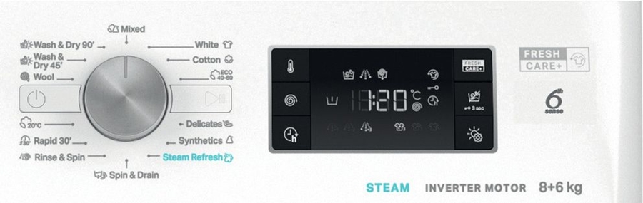 Whirlpool FFWDB 864489 SV EE Was-droogcombinatie 8