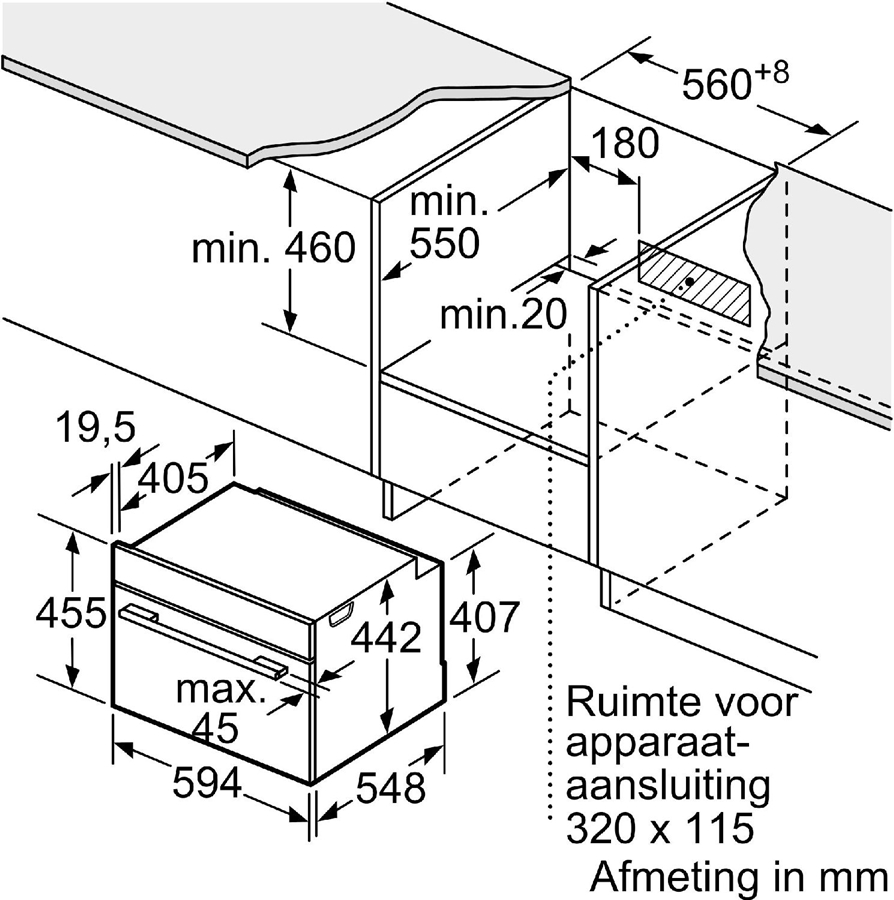 Siemens CM724G1B3 iQ700 extraKlasse Compacte Oven met Magnetron - 60 x 45 cm - Zwart 2