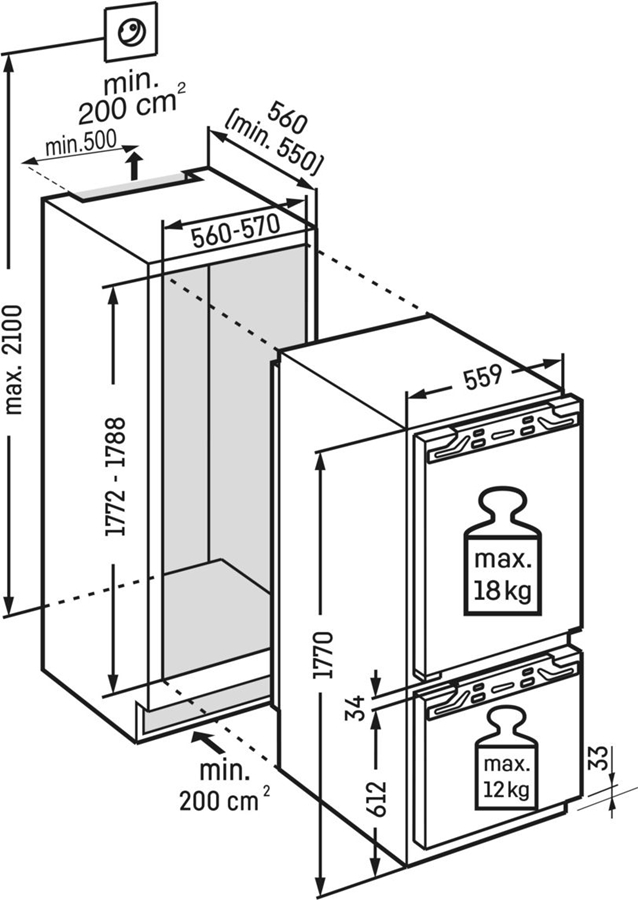 Liebherr IRCe 5121-22 Inbouw Koelkast 2