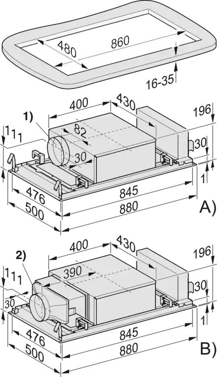 Miele DAC 2940 Stella Plafondunit - Afzuigkap 3