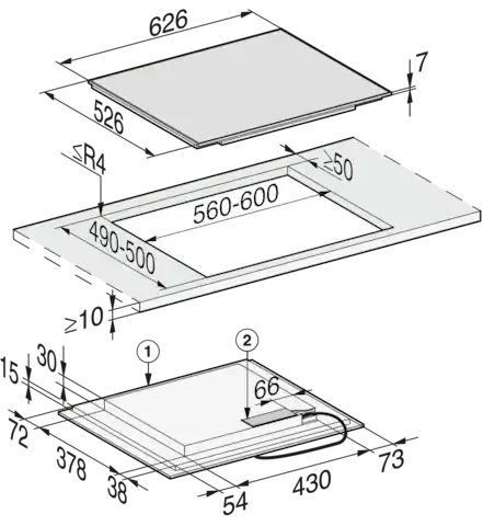 Miele KM 7466 FR Edition125 inductie kookplaat 2