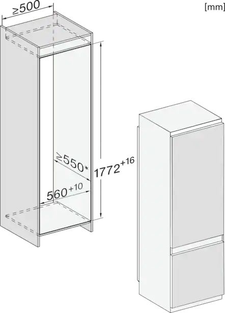 Miele KF 7731 D inbouw koel-vriescombinatie 8
