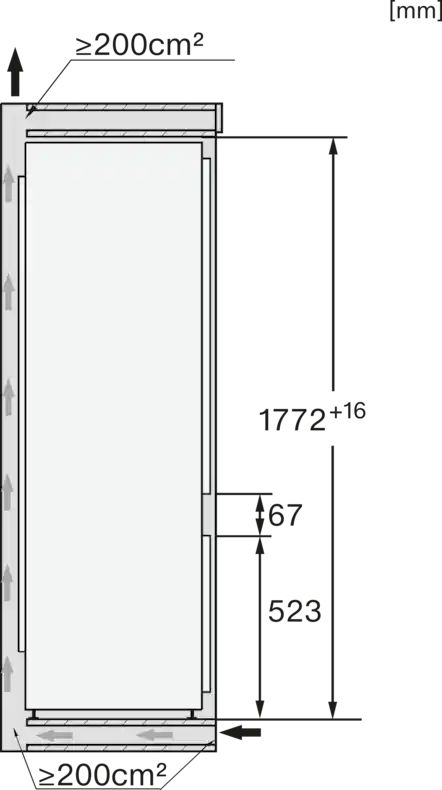 Miele KF 7731 D inbouw koel-vriescombinatie 9