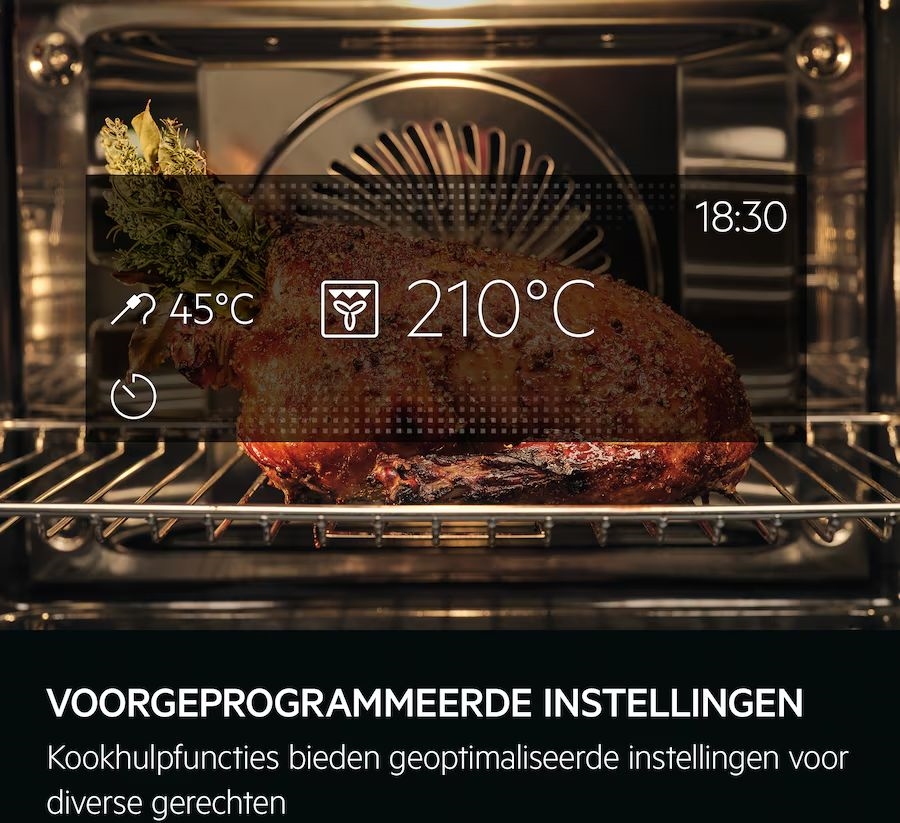 AEG TP9SK821B 9000 ProAssist Inbouw Combi Hetelucht- en Stoomoven 13