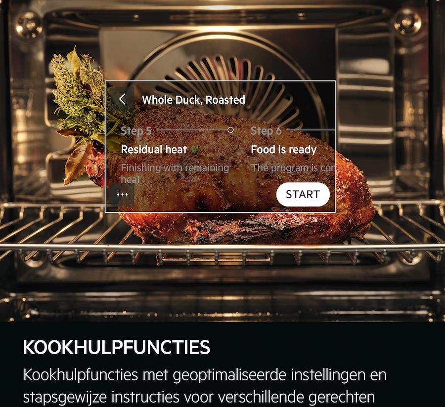 AEG TP9SK821B 9000 ProAssist Inbouw Combi Hetelucht- en Stoomoven 7
