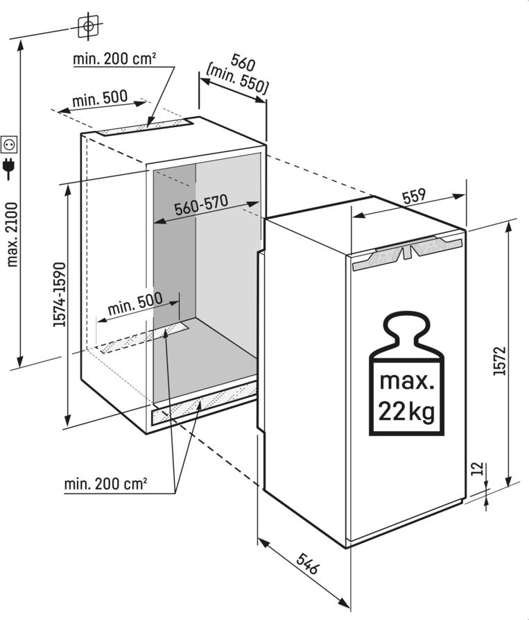 Liebherr IRBdi 4851-22 inbouw koelkast 2