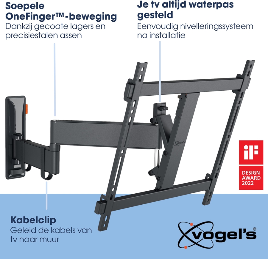 Vogel's Comfort Full Motion+ TVM 3445 draaibare en kantelbare muurbeugel 3