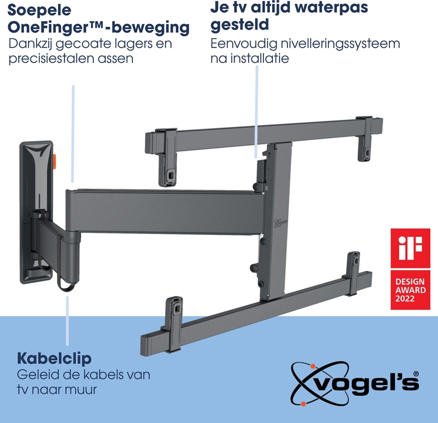 Vogel's Comfort Full Motion+ TVM 3665 draaibare en kantelbare muurbeugel voor OLED 2