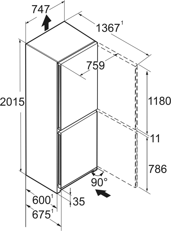 Liebherr CNsfa 7723-20 Koel-vriescombinatie 13