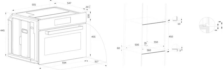 Beko BBCW17400B multifunctioneel inbouw oven 2