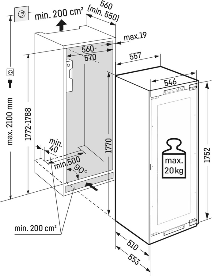 Liebherr EWTdf 3553-26 inbouw wijnkoelkast  2