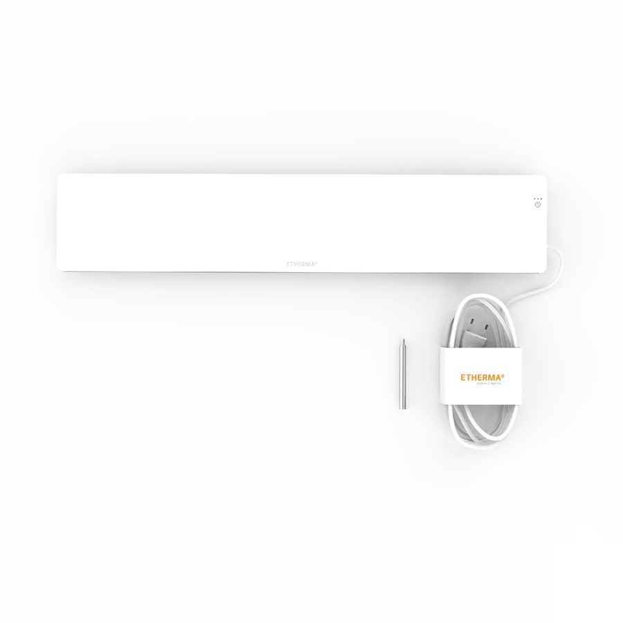 ETHERMA 46376 Infrarood Werkplekverwarming - Op Bureau - Set - Wit- LAVA-DESK-TOP-50-W 1