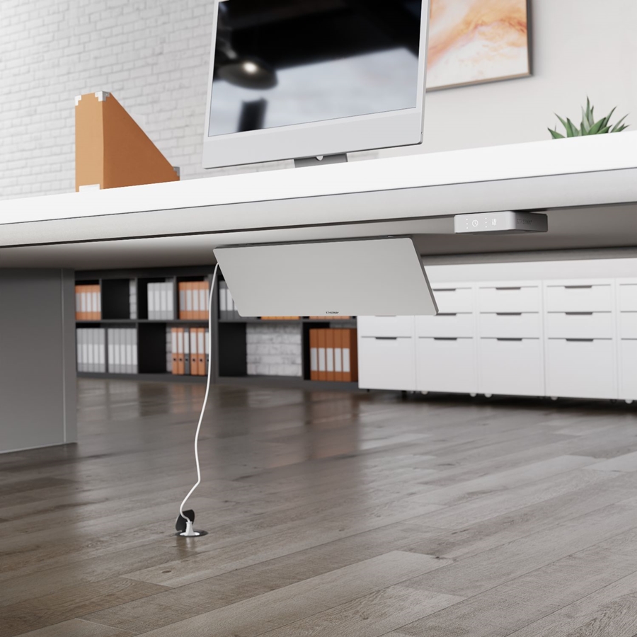 ETHERMA 46378 Infrarood Werkplekverwarming - Onder Bureau - Set - Wit- LAVA-DESK-SUB-90-W 5