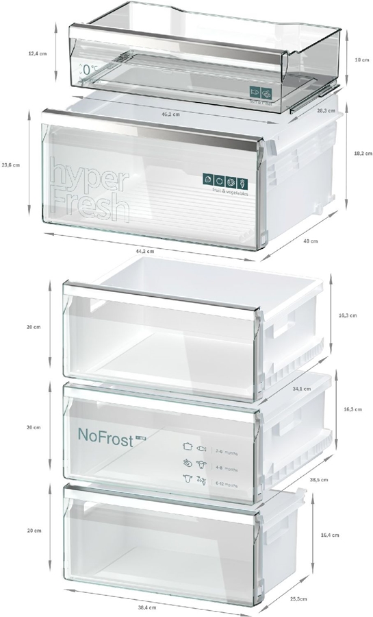 Siemens KG39N4X1F iQ500 extraKlasse Koel-vriescombinatie  9