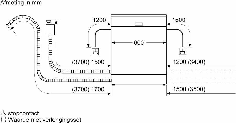 Siemens SN15ES06CS iQ500 extraKlasse Inbouw Vaatwasser 13