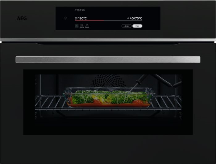 AEG TKK8N821T 9000 ProAssist CombiQuick - Heteluchtoven met Magnetron 1