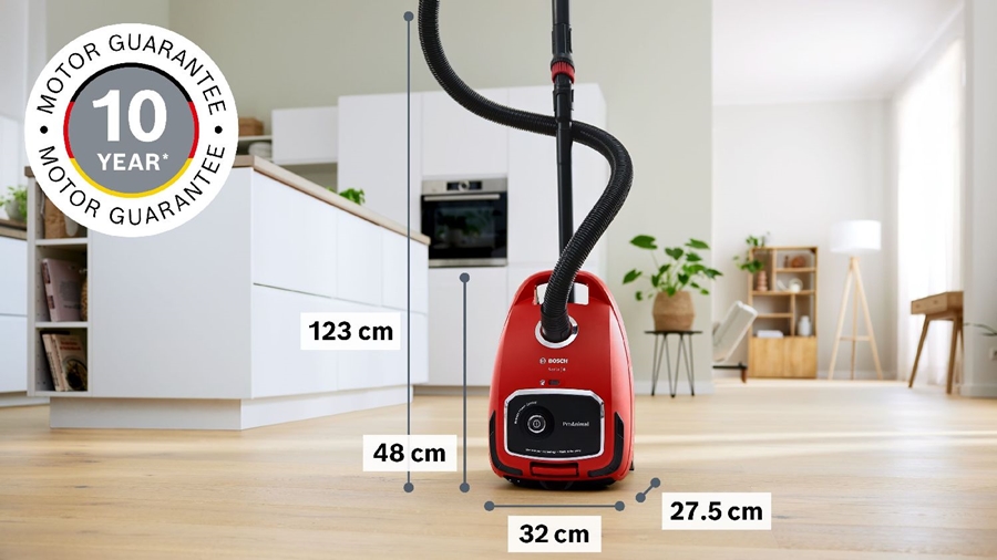 BOSCH BGL6PET3 Serie 6 ProAnimal Stofzuiger met Zak - Rood 3