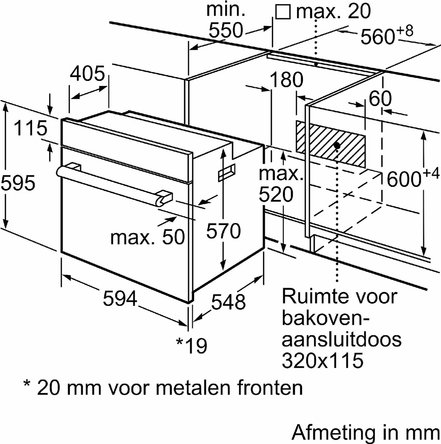 BOSCH HBF011BA2 Serie 4 Inbouwoven  8