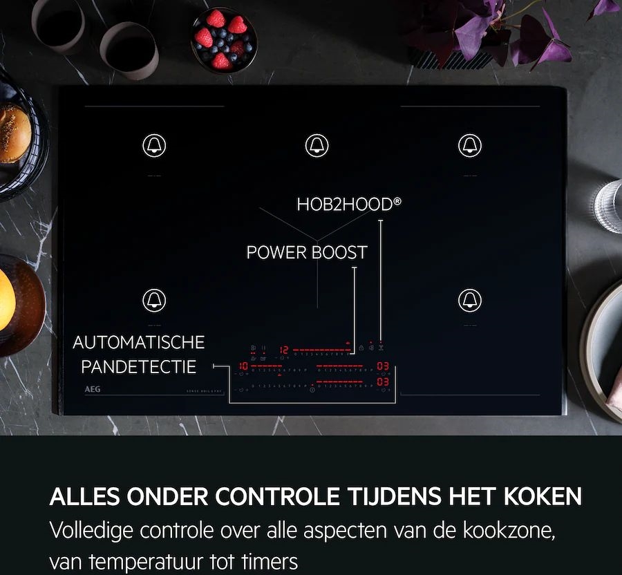 AEG TK85IM0FXB 6000 MultipleBridge Inbouw Inductiekookplaat 5