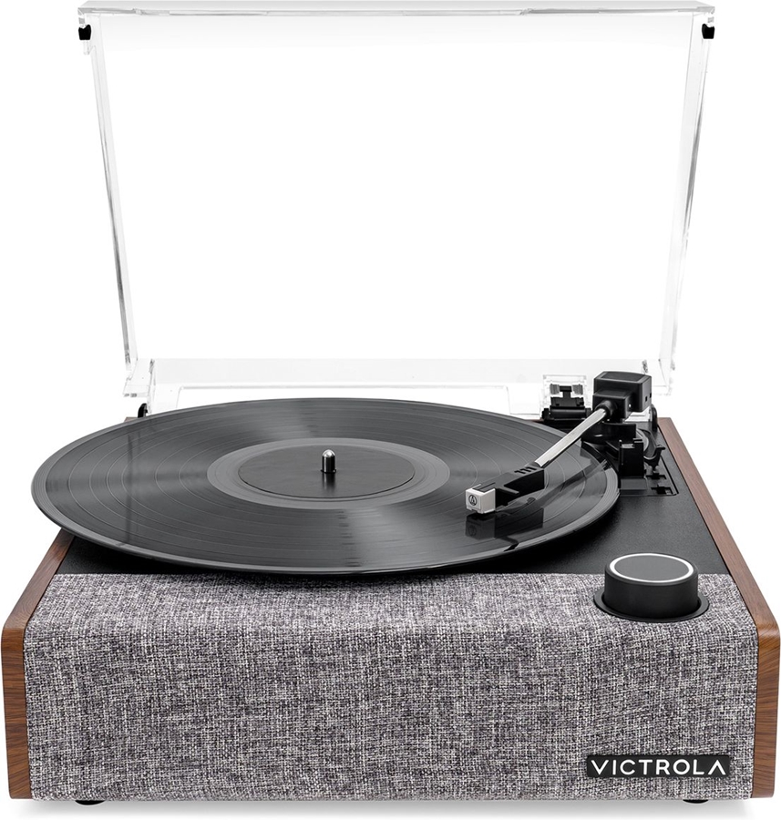 Victrola VTA-74 platenspeler walnoot 1