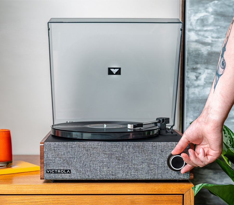 Victrola VTA-78 platenspeler walnoot 7