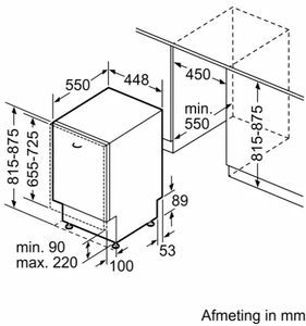 BOSCH SPV2HKX42E Serie 2 Inbouw Vaatwasser 2