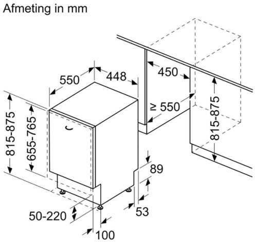Siemens SR73EX24ME iQ300 volledig geïntegreerde vaatwasser 2